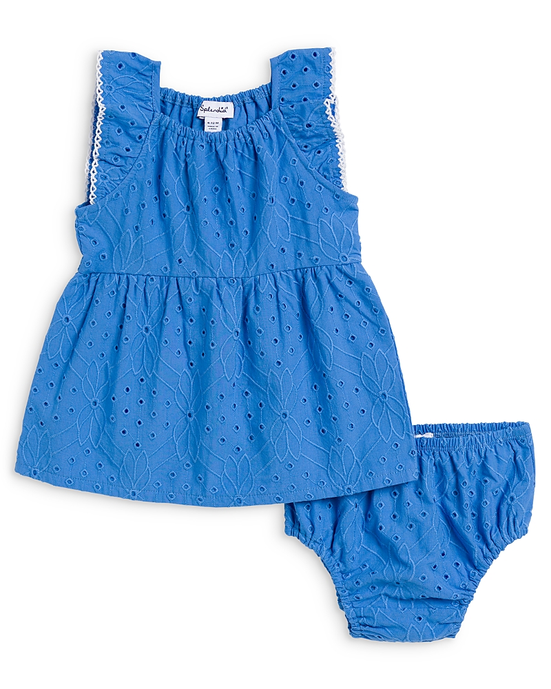 Splendid Girls' Positano Eyelet Dress & Diaper Cover - Baby