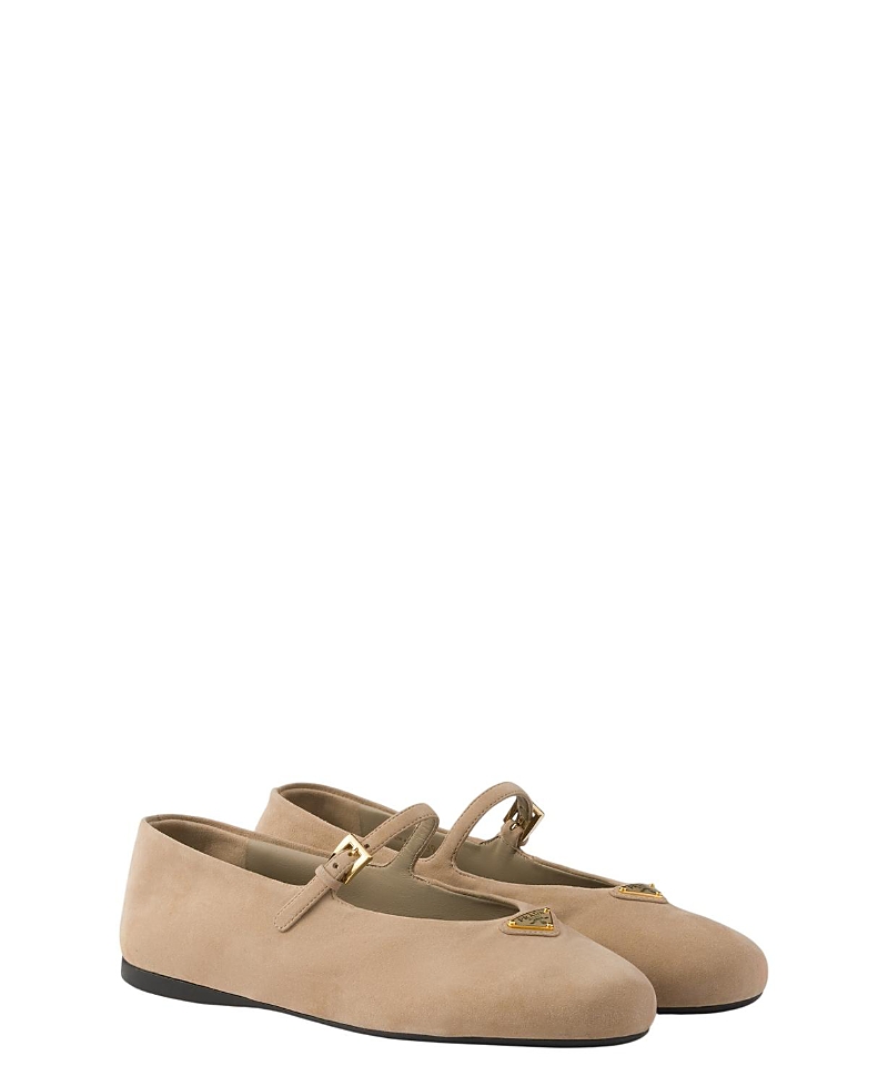 Prada Women's Suede Ballerinas