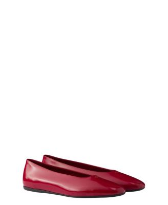  Women's Brushed Leather Ballerinas