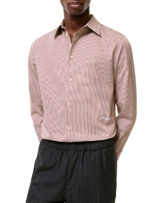  Slim Fit Striped Cotton Shirt