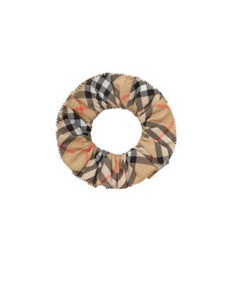 Unisex Check Cotton Scrunchie