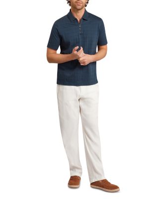 Ted Baker Victor Square Jacquard Zip Polo Shirt | Bloomingdale's Men