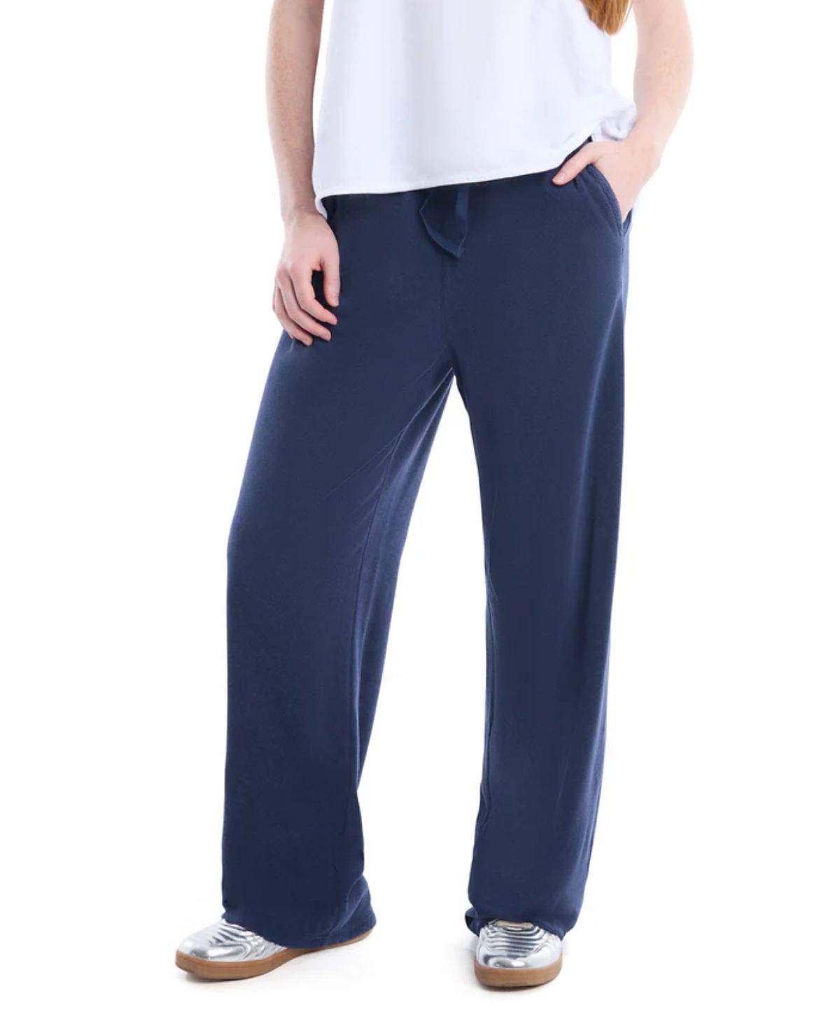 Wilt Clothing Crochet Trim Wide Leg Pant