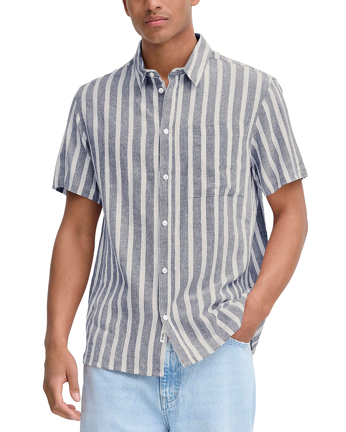 Solid! Linen Short Sleeve Button Up Shirt