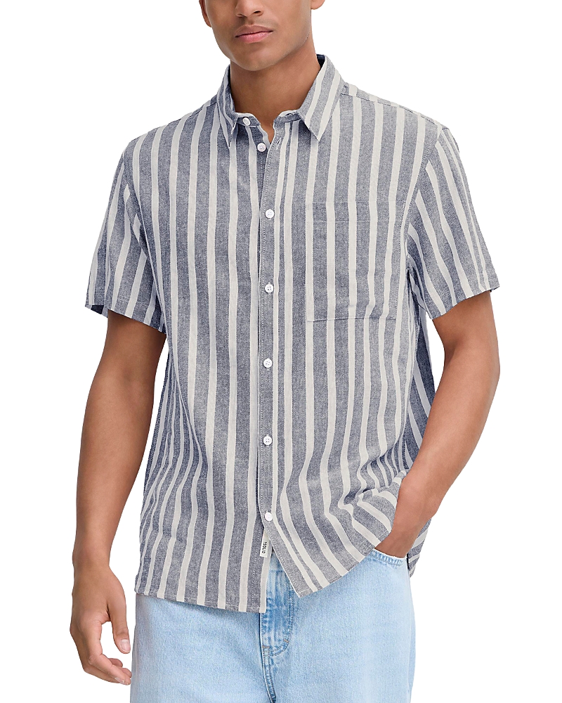 Solid! Linen Short Sleeve Button Up Shirt