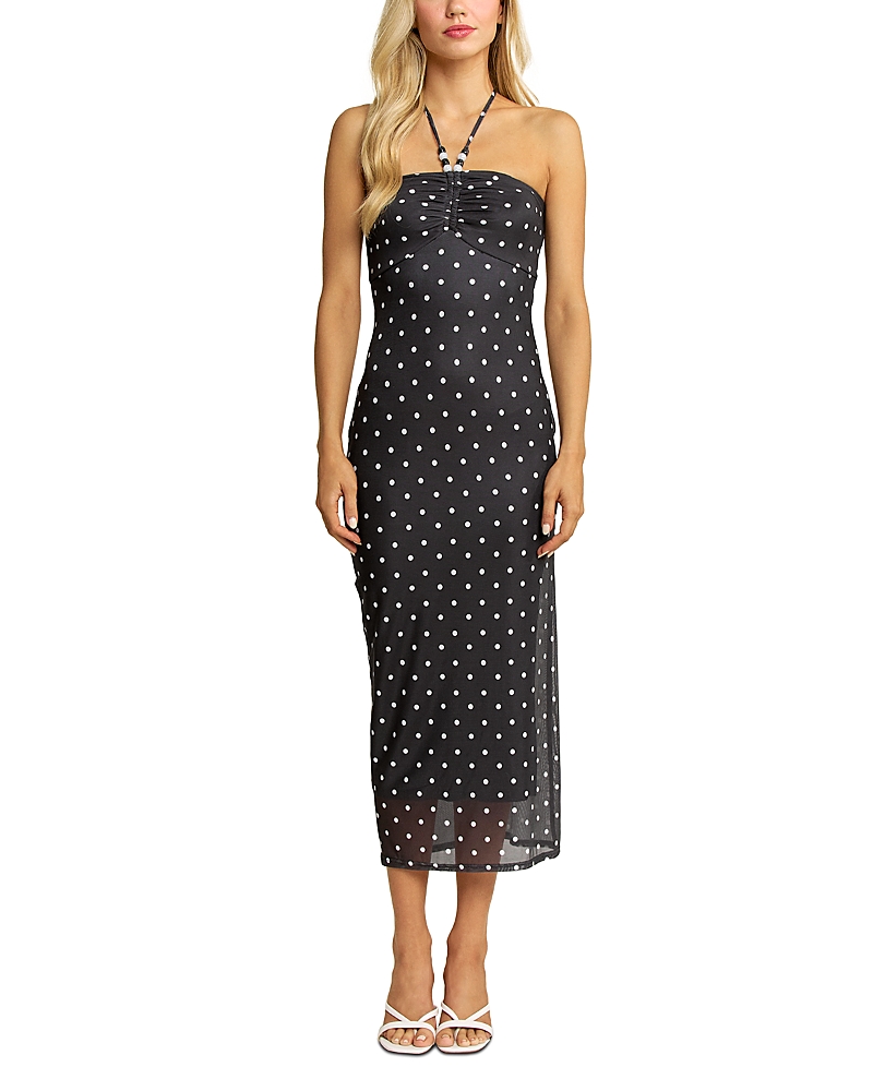 Elevator Disco Trixie Polka Dot Midi Dress