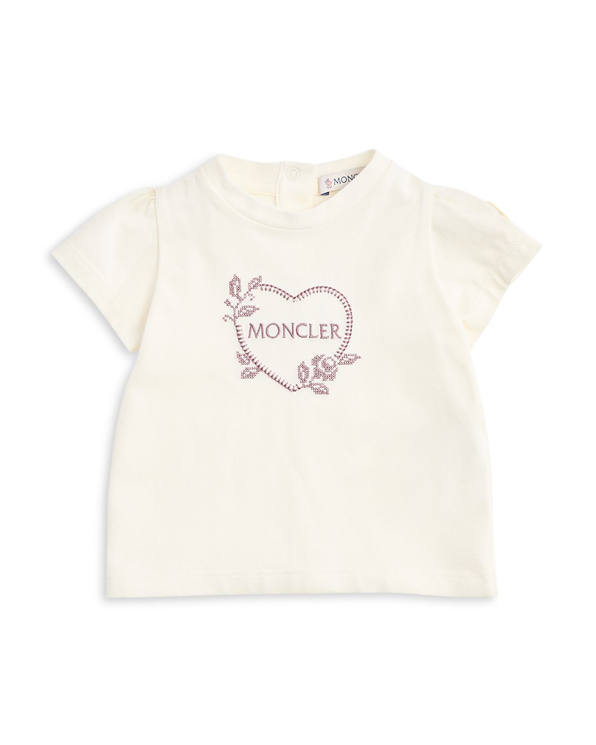 Moncler Girls' Heart Logo Tee - Baby, Little Kid