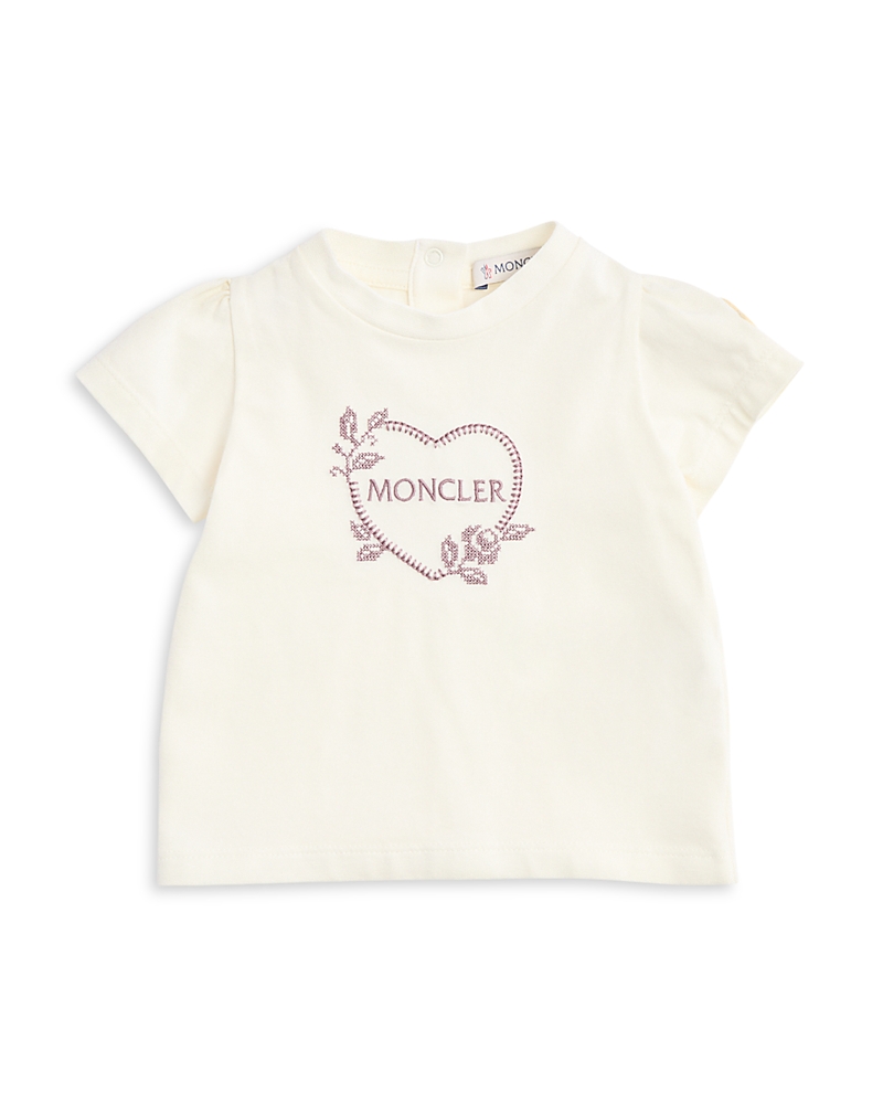Moncler Girls' Heart Logo Tee - Baby, Little Kid