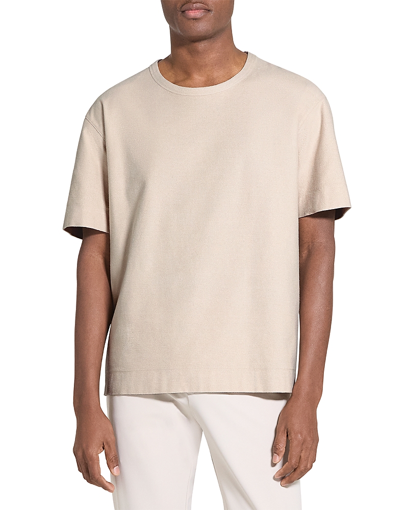 Theory Silver Cloud Soft Terry Boxy T-Shirt