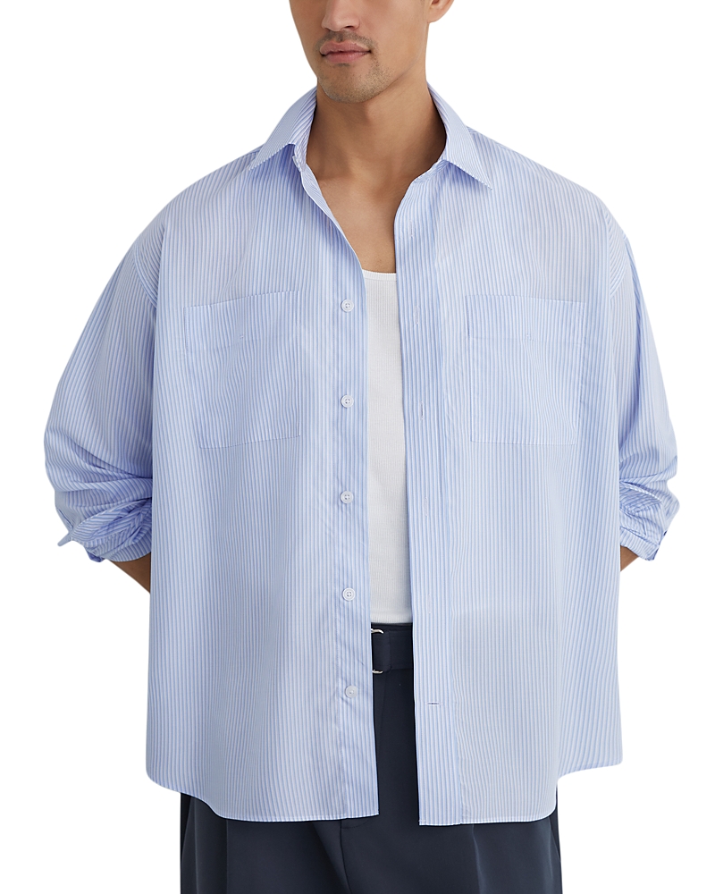 Reiss Ovante Long Sleeve Striped Overshirt