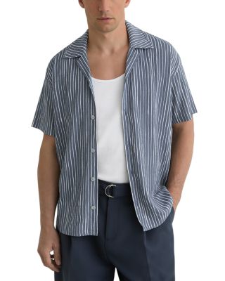 Max Short Sleeve Textured Stripe Shirt