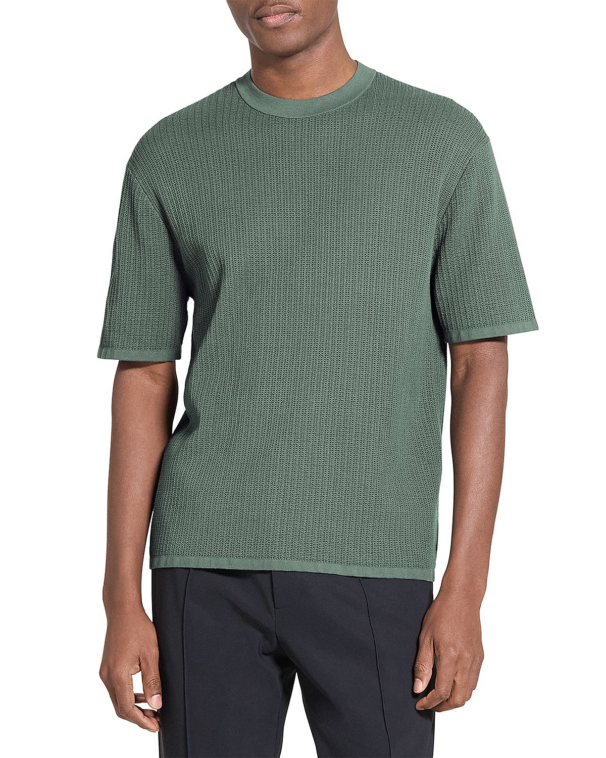 Theory Tactile Mesh Crewneck T-Shirt
