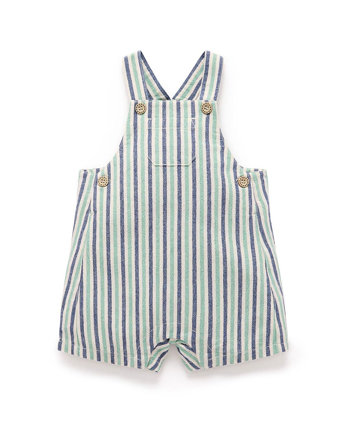 Purebaby Boys' Striped Overalls - Baby