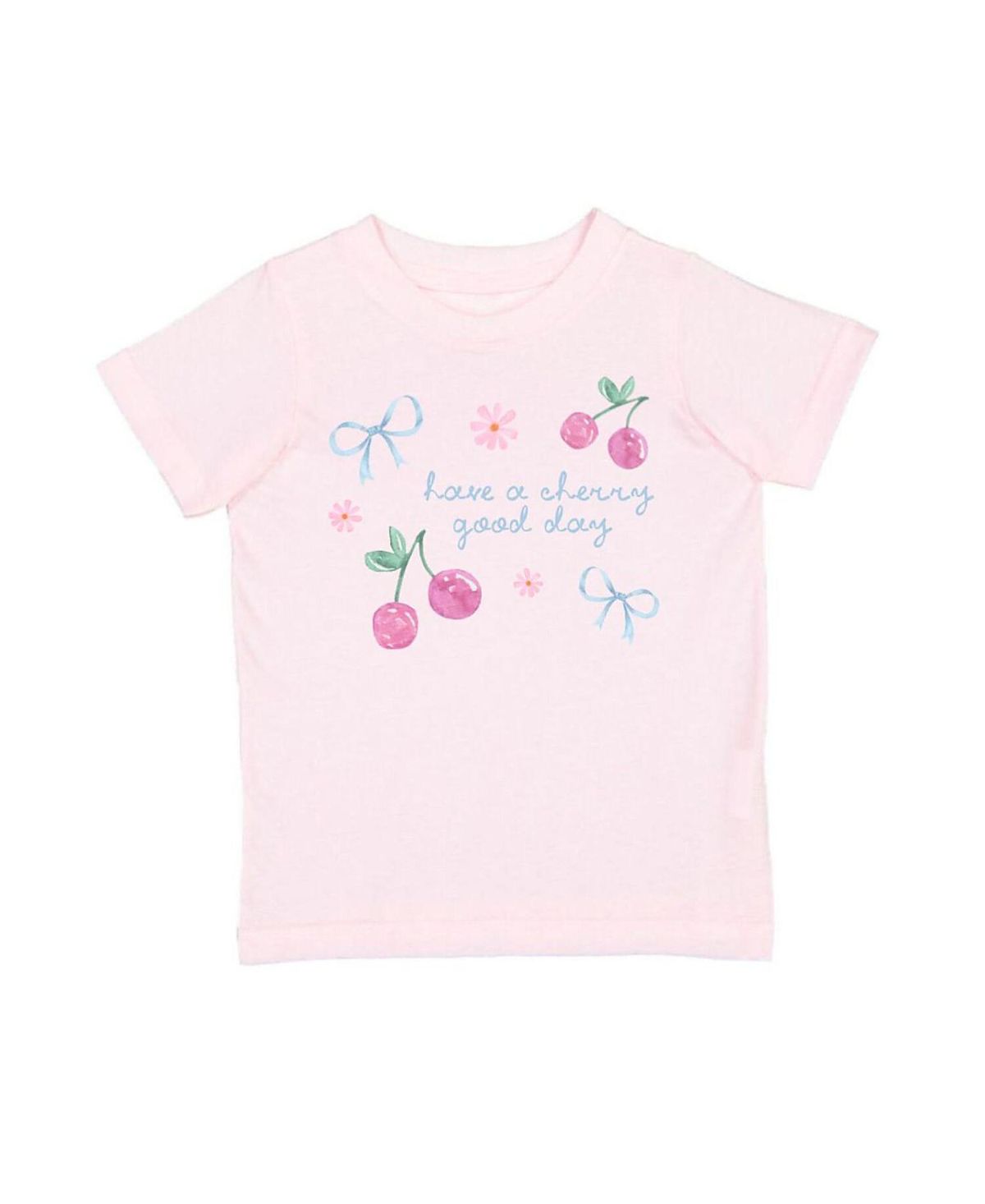Sweet Wink Girls' Cherry Good Day Short Sleeve T-Shirt - Baby, Little Kid