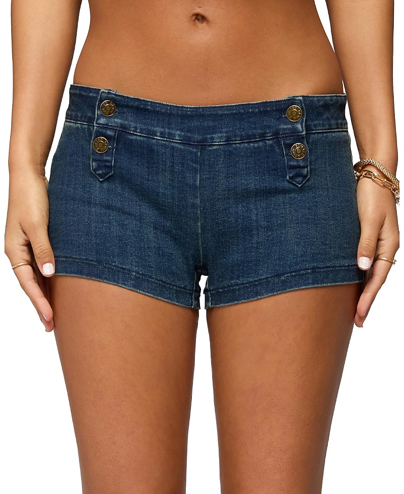 Edikted Sashe Stretchy Denim Shorts