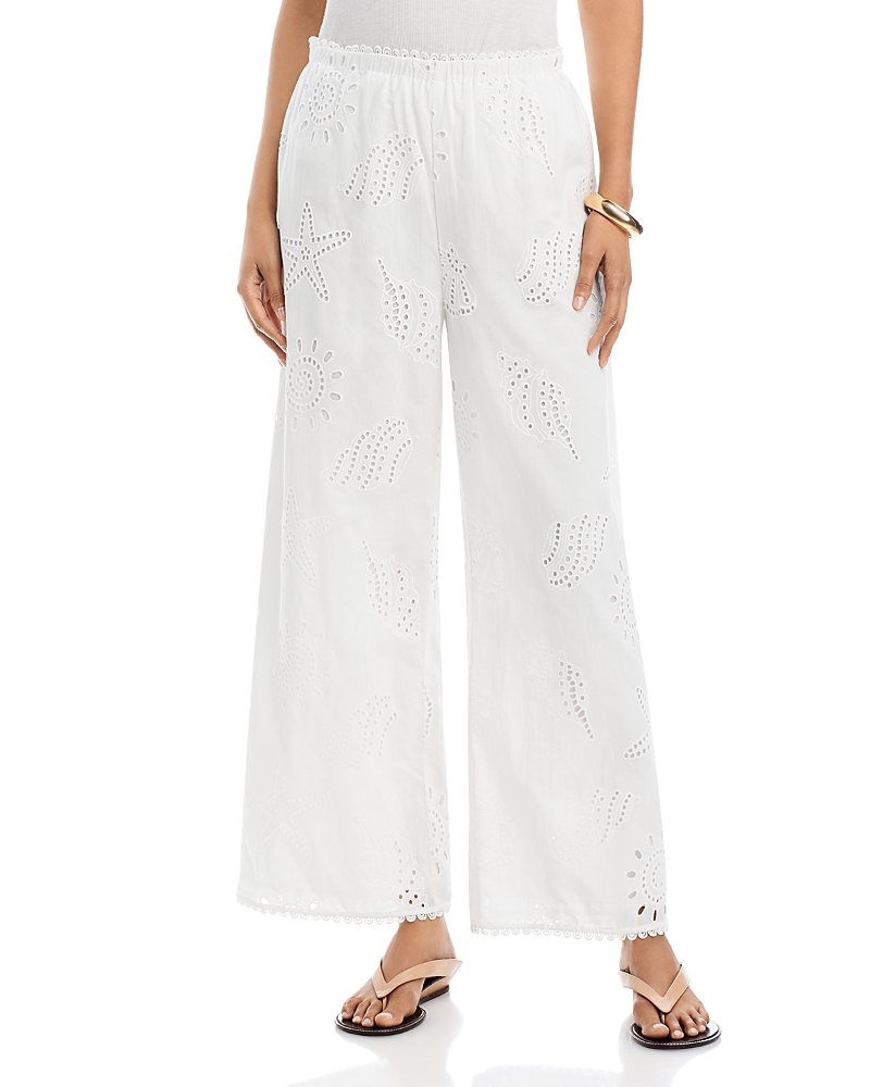 a. ren Eleni Embroidered Pants