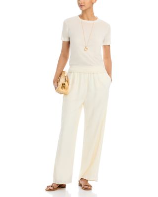 Women's Ivory & Cream Pants | Bloomingdale's