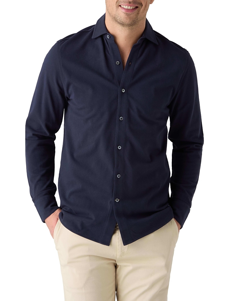 Robert Talbott Foster Long Sleeve Knit Shirt