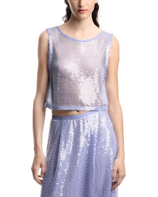 Sequinned Tank Top