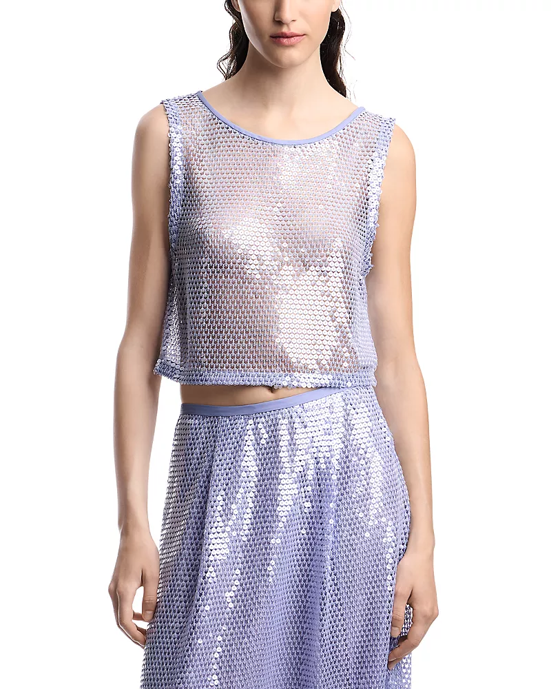 Emporio Armani Sequinned Tank Top