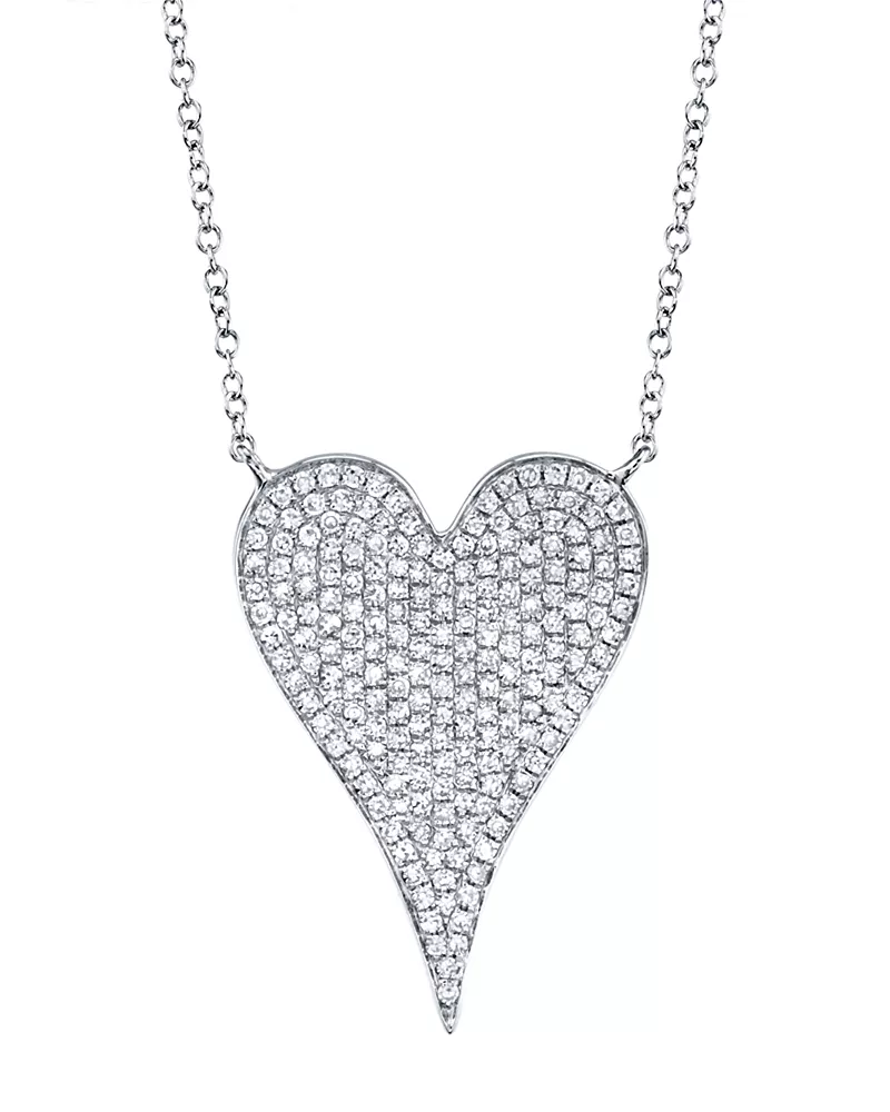Shy Creation 14K Gold Kate Diamond Pave Pendant Necklace, 0.43 tcw