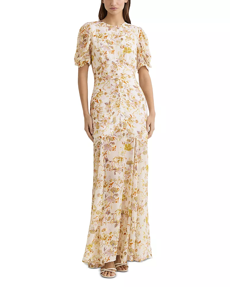 Reiss Naia Printed Floral Dress