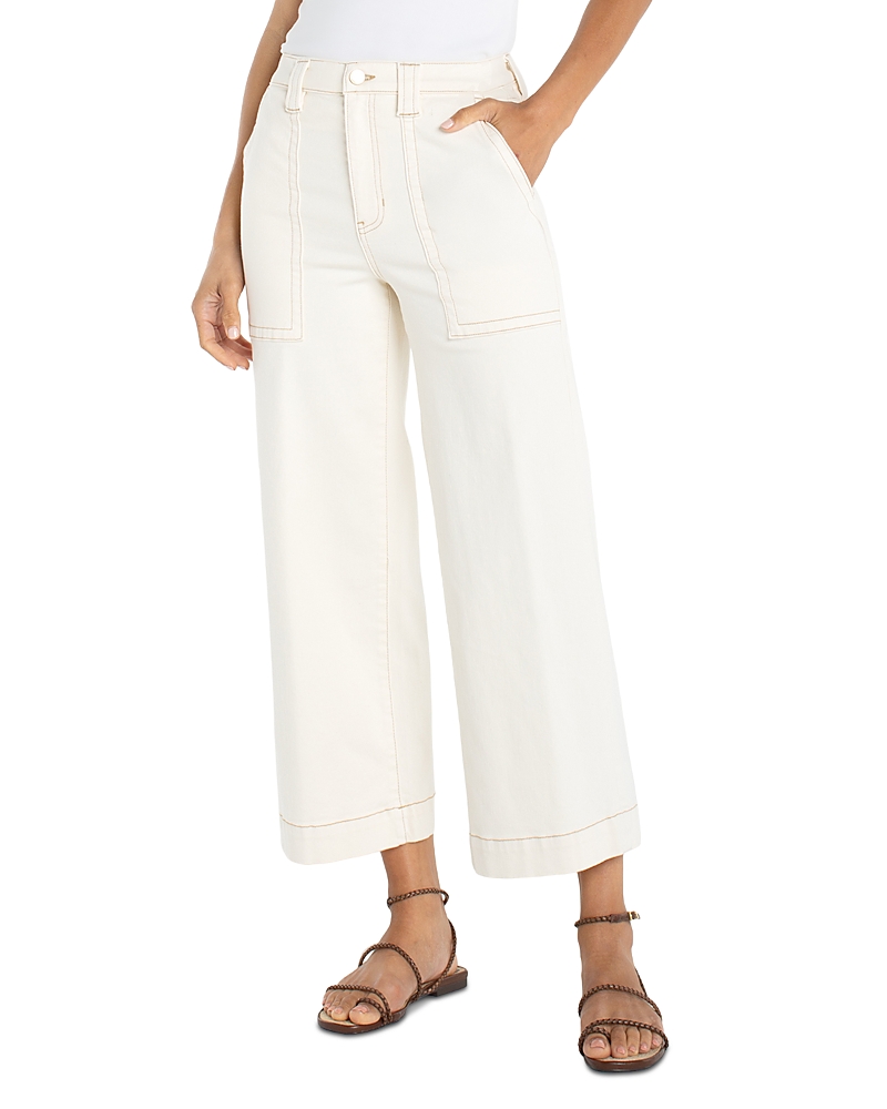 Liverpool Los Angeles Stride High Rise Wide Leg Jeans in Seaside Dunes