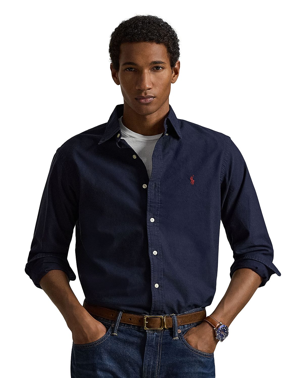Polo Ralph Lauren Classic Fit Long Sleeve Cotton Oxford Button Down Shirt