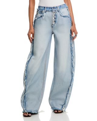 Blow Up Mid Rise Jeans in Inverted Blue