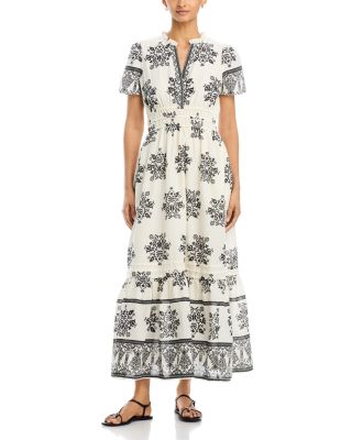 Shirred Waist Maxi Dress