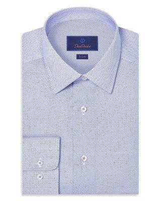 Trim Fit Neat Print Dress Shirt