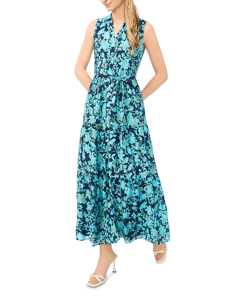CeCe Sleeveless Maxi Shirtdress