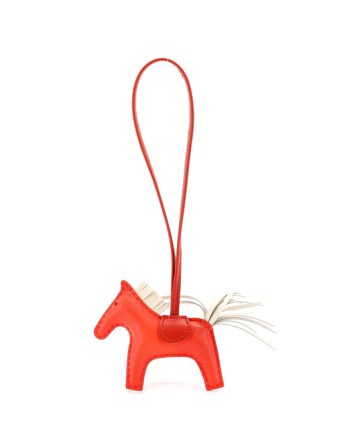 Pre-Owned HERMES Pm GriGri Rodeo Bag Charm Leather