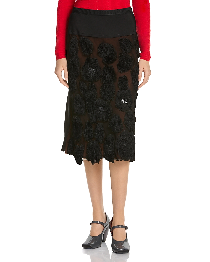 Marni Floral Pattern Midi Skirt
