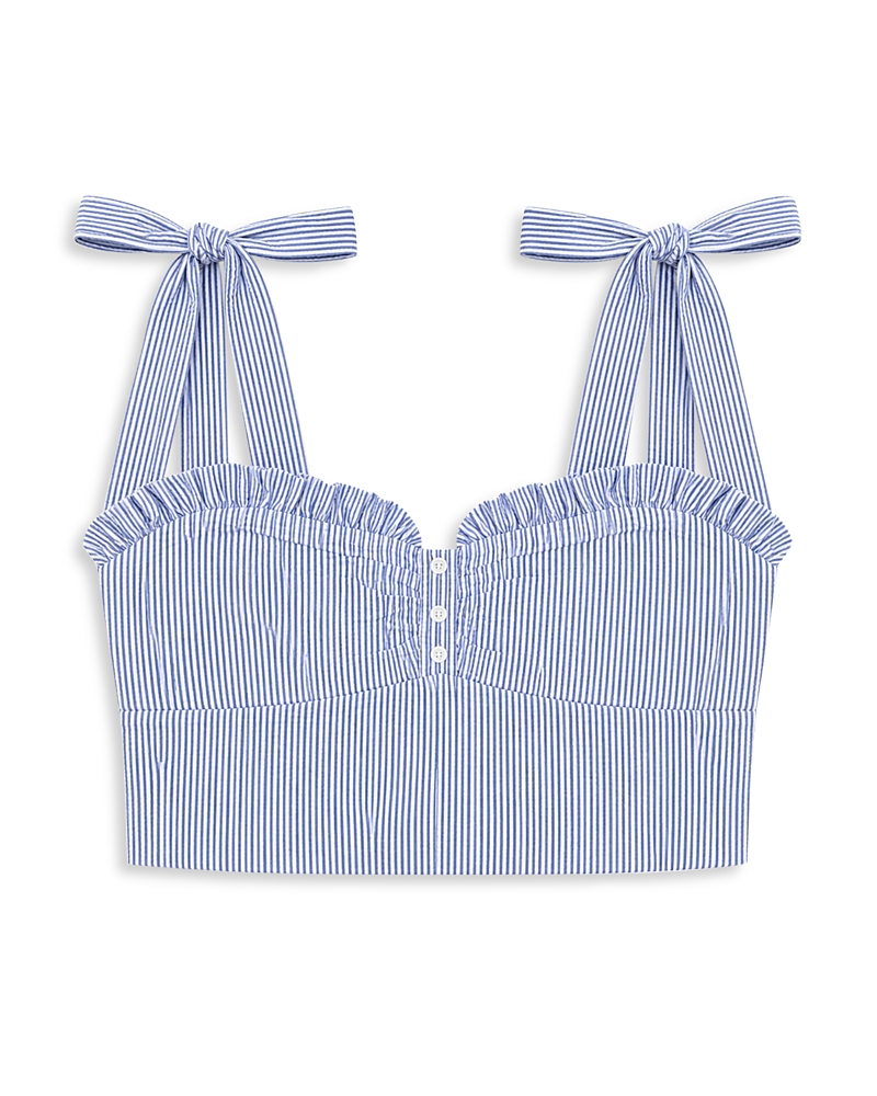 KatieJnyc Girls' Mason Smocked Crop Top - Big Kid