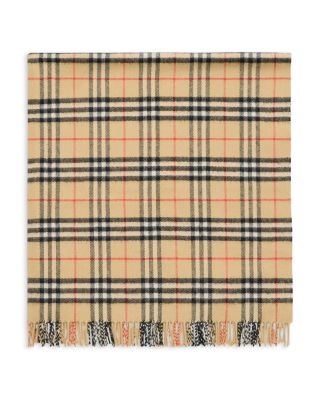 Check Wool Baby Blanket