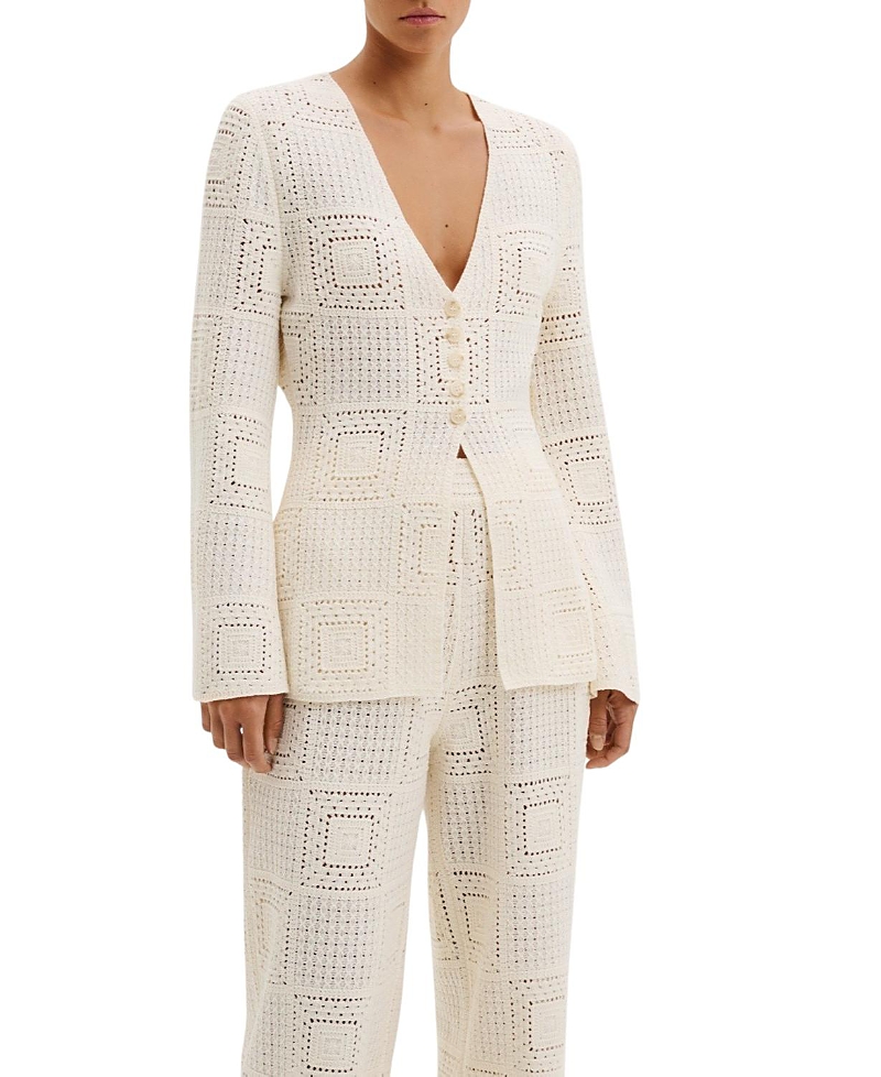 Malina Mirella Fitted Crochet Cardigan