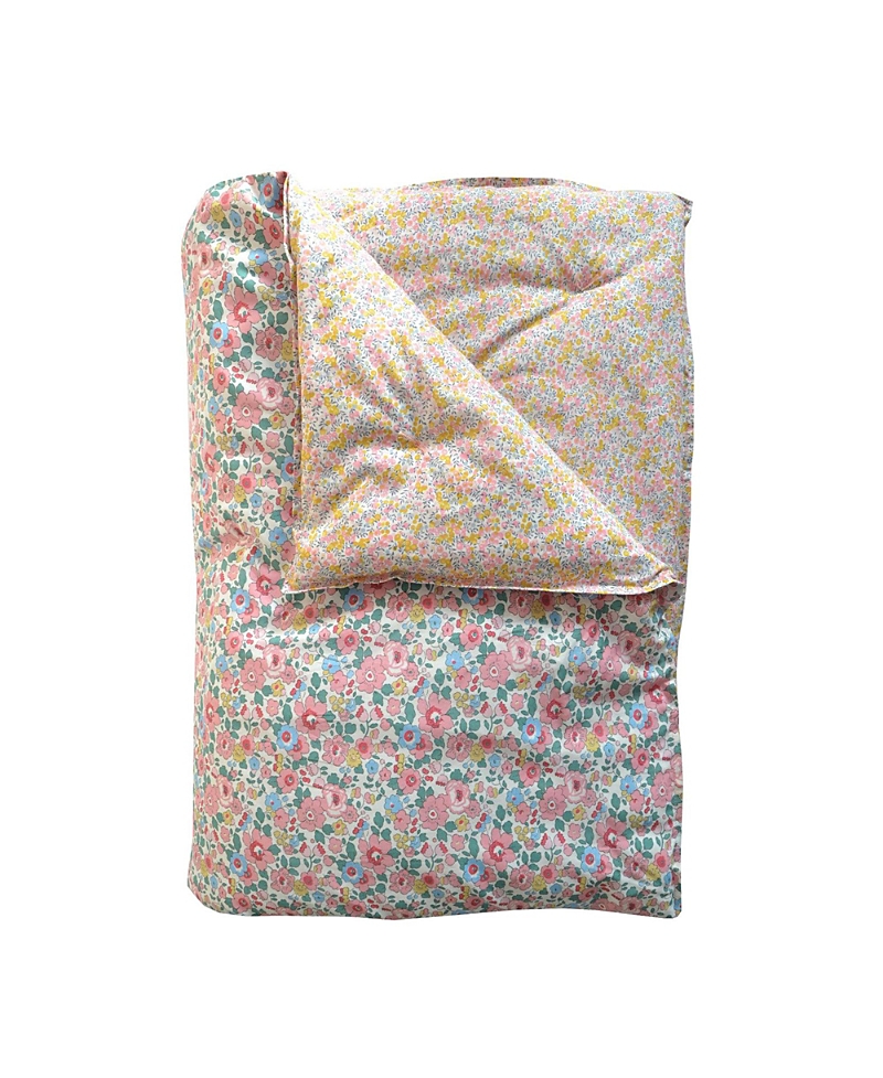Coco & Wolf Liberty Fabric Betsy Lavender & Elizabeth Reversible Heirloom Quilt, Twin In Multi