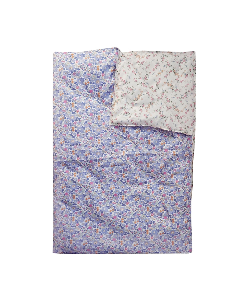 Coco & Wolf Liberty Fabric Betsy Lavender & Elizabeth Reversible Heirloom Quilt, Twin In Purple