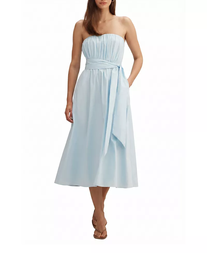 Ever New Women's Melissa Gathered Tie Midi
