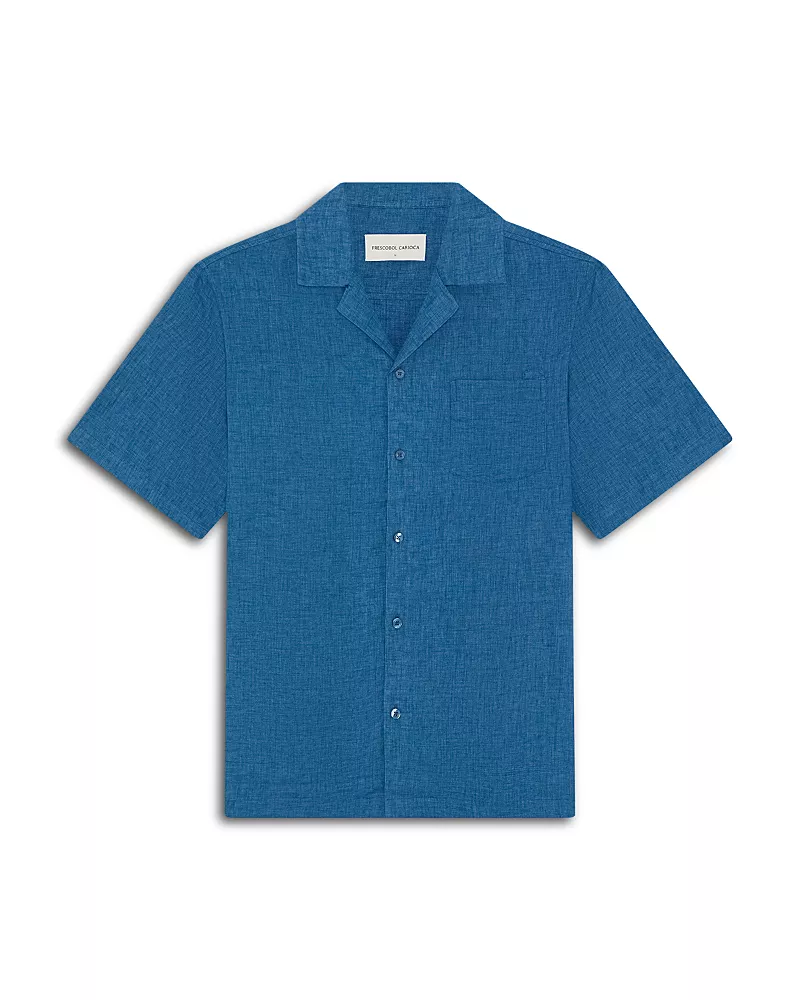 Frescobol Carioca Angelo Textured Linen Shirt