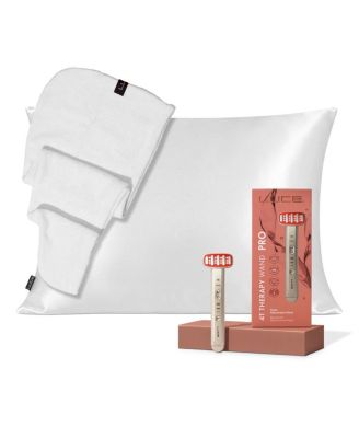  Radiant Revive Trio Bundle - 4T Therapy PRO Device, Satin Pillowcase & Head Wrap