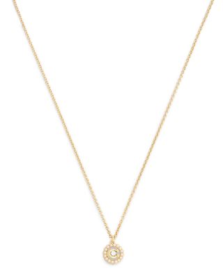 Signature C Pearl Pendant Necklace, 16-18"