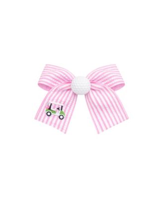  Girls' Golf Ball Seersucker Hair Bow