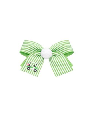  Girls' Golf Ball Seersucker Hair Bow