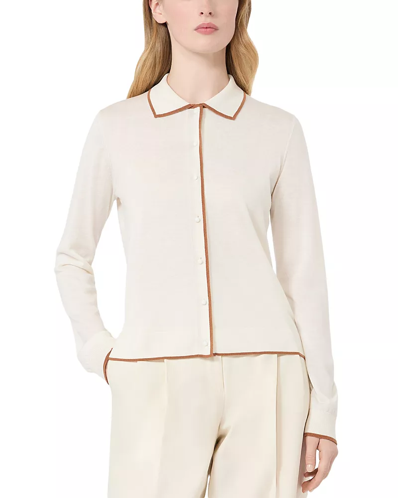 Max Mara Studio Msttarga Silk & Wool Cardigan
