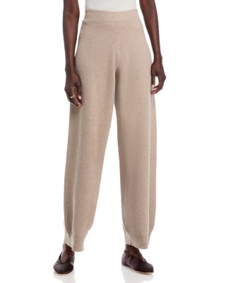 Lurex Platinum Wide Leg Trousers