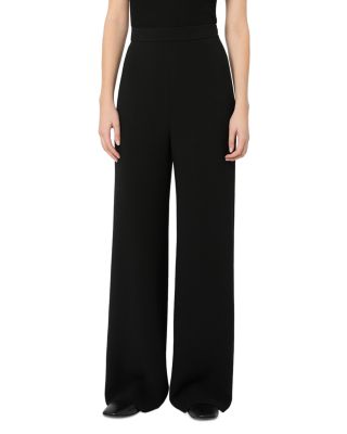 Max Mara Mxmlaggio Black Wide Leg Pants