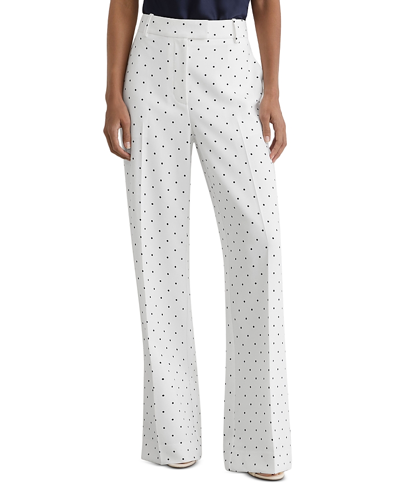Reiss Polka Dot Wide Leg Pants