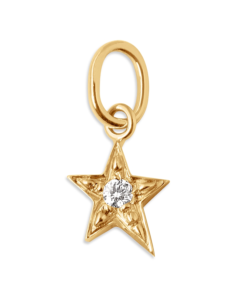 Gigi Clozeau 18K Yellow Gold Star Diamond Pendant, 0.02 tcw